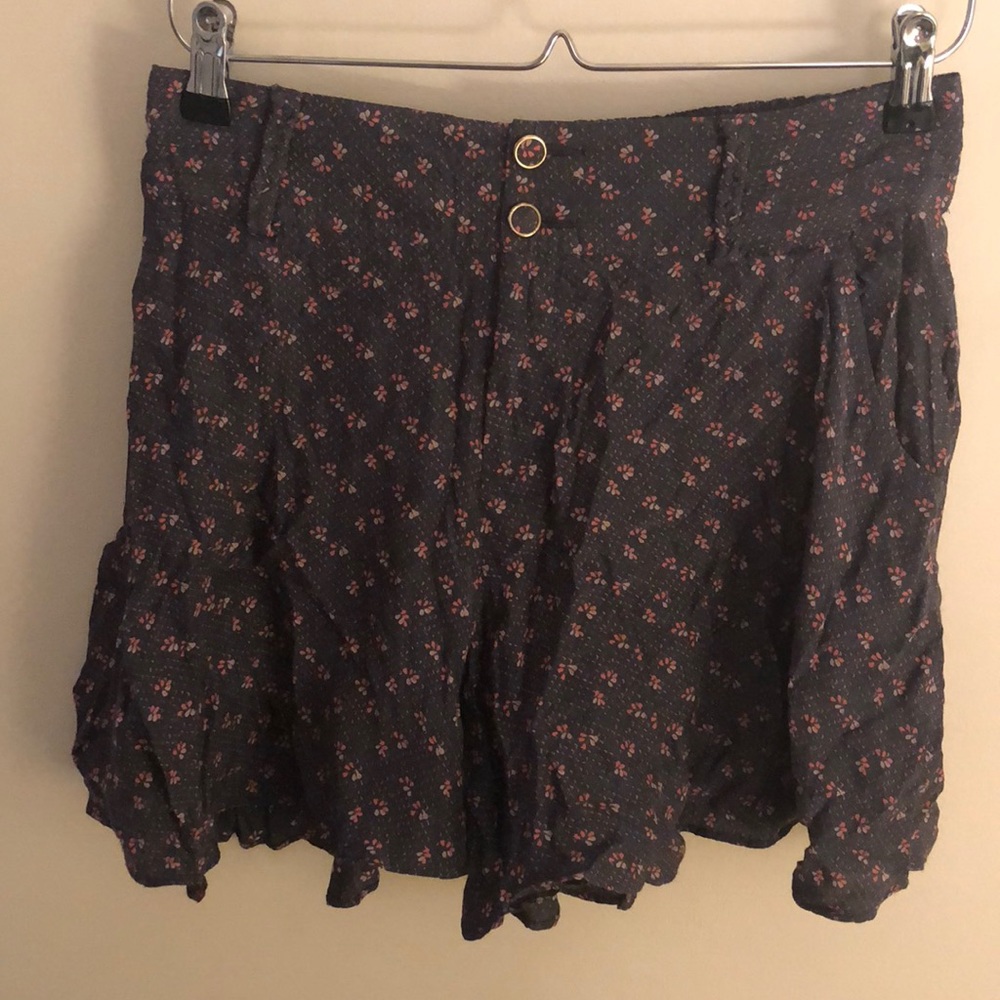 Free People Flowy Flower Shorts